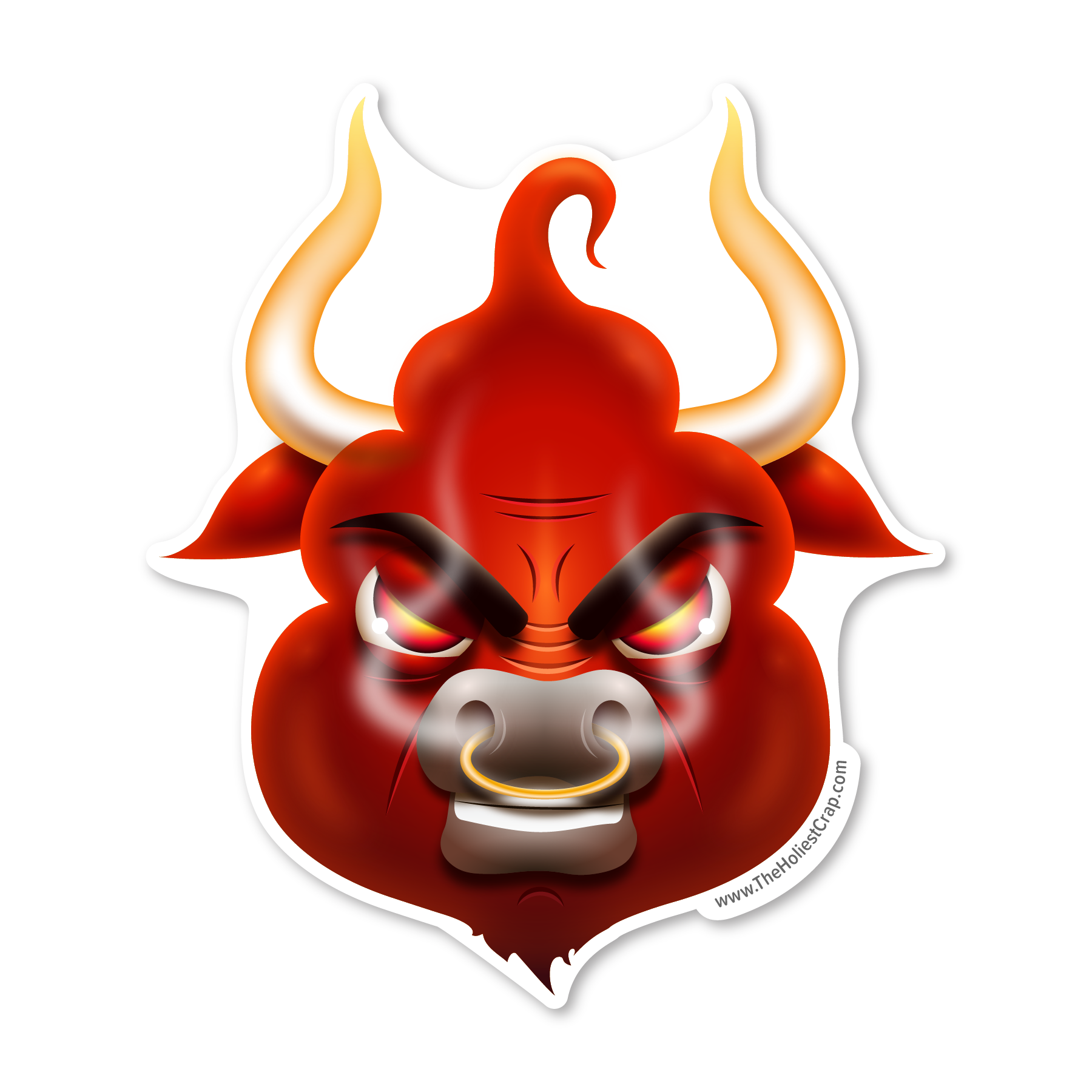 Bull Crap - Vinyl Sticker - 3 inch