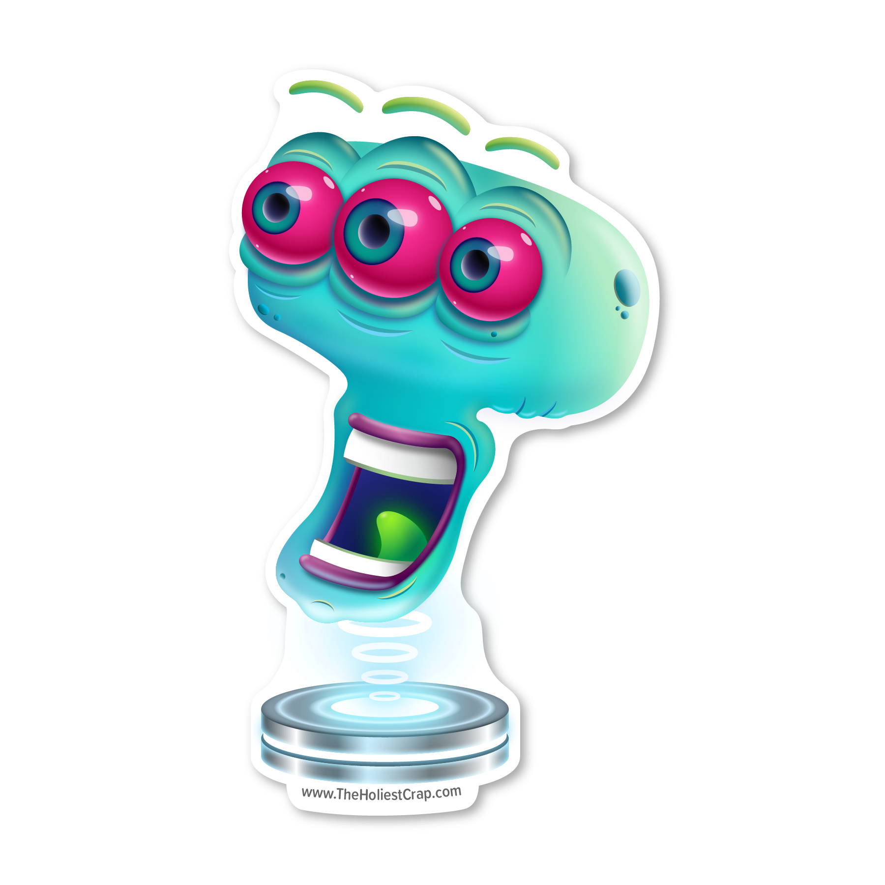 Authentic Alien - Vinyl Sticker - 3 inch