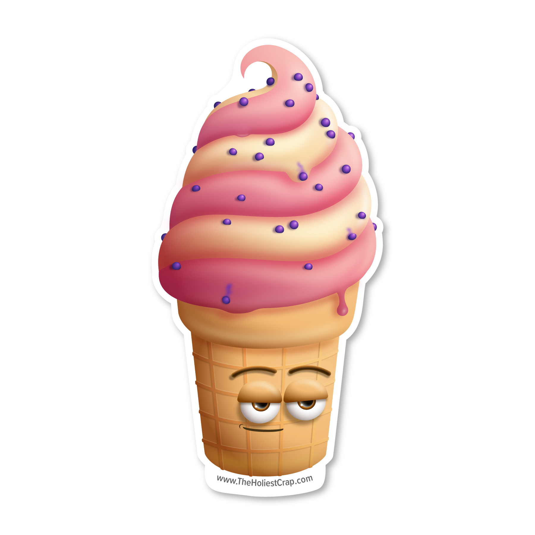 Ice Cream Swirl - Vinyl Sticker - 3 inch